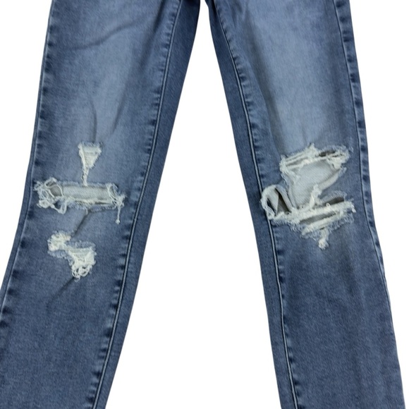 American Eagle High Rise Jeggings Size 4 Next Level Stretch Distressed - Picture 3 of 11